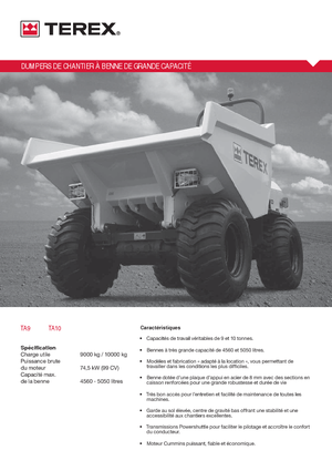 Wheel Dumpers Terex TA 9