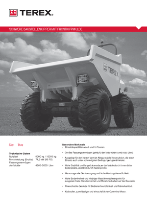 Wheel Dumpers Terex TA 9