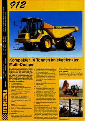 Articulated Dump Trucks Hydrema 912 Multitip