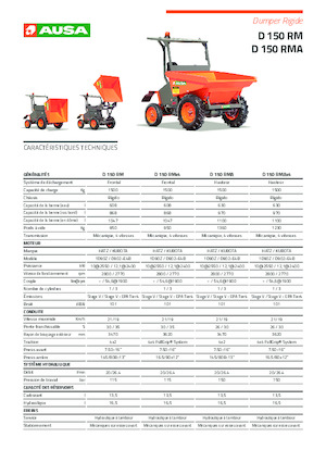 Wheel Dumpers Ausa D 150 RMA x4