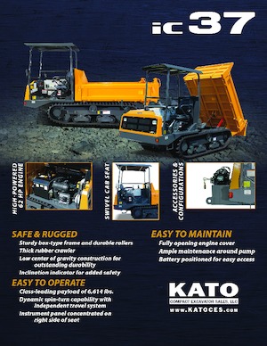 Tracked Dumpers Kato IC37