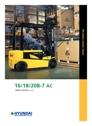 Electric forklifts Hyundai 18 B 7