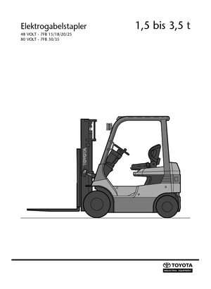 Electric forklifts Toyota 7 FB 25