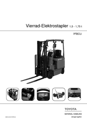 Electric forklifts Toyota 7 FBCU 15