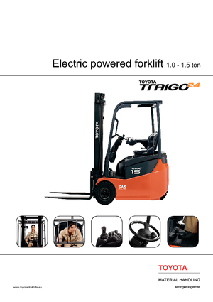 Elektrikli ön-forklift kamyonları Toyota 7 FBEST 13 