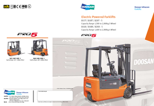 Elektrikli ön-forklift kamyonları Doosan B 18 x