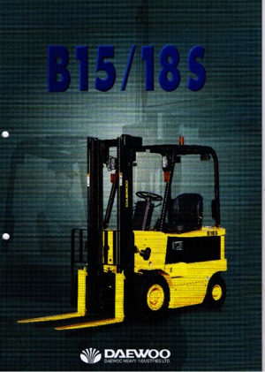 Elektrikli ön-forklift kamyonları Doosan B 15 S