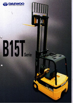 Elektrikli ön-forklift kamyonları Doosan B 15 T