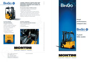 Electric forklifts Montini Bingo 123 H