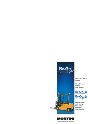 Elektrikli ön-forklift kamyonları Montini Bingo 204 CSM