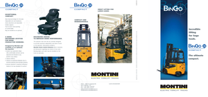 Elektrikli ön-forklift kamyonları Montini Bingo 250 Compact.P
