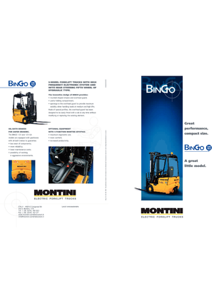 Elektrikli ön-forklift kamyonları Montini Bingoplus N 123 GA.H