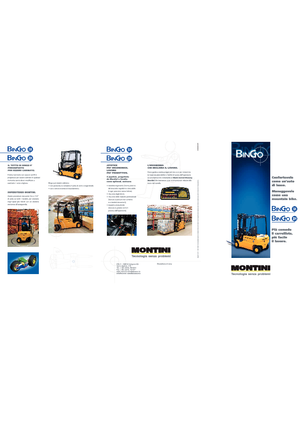 Electric forklifts Montini Bingo plus N 204 GA CSM