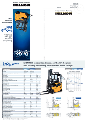 Elektrikli ön-forklift kamyonları Montini Bingo plus N 250 Compact XL