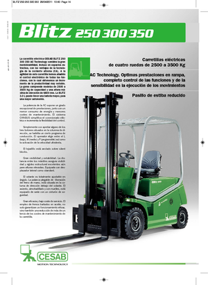 Electric forklifts Cesab Blitz 300 AC