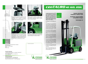 Elektrikli ön-forklift kamyonları Cesab cenTAURO 48 160L AC