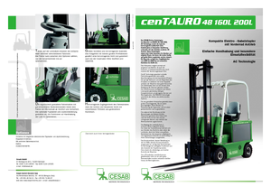 Elektrikli ön-forklift kamyonları Cesab cenTAURO 48 160L AC