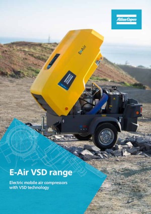 Portable Air Compressors - Diesel, Electric, Gasoline Atlas Copco E-Air H450 VSD