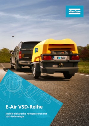 Portable Air Compressors - Diesel, Electric, Gasoline Atlas Copco E-Air H450 VSD