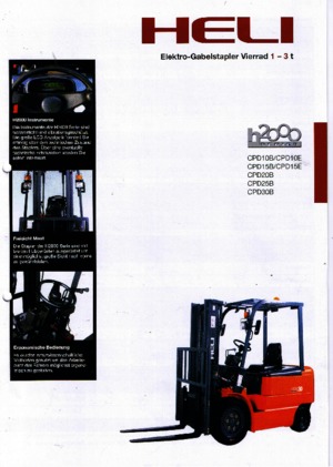 Electric forklifts Heli CPD 10 B