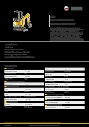 Electric Crawler Excavators Wacker Neuson 803 dual power 