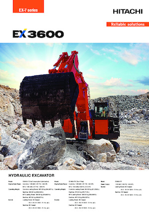 Electric Crawler Excavators Hitachi EX3600-7E