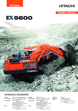Elektrikli paletli ekskavatörler Hitachi EX5600-7E