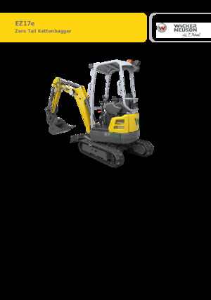 Elektrikli paletli ekskavatörler Wacker Neuson EZ17e-2