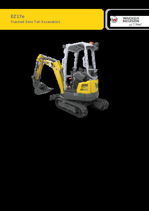 Elektrikli paletli ekskavatörler Wacker Neuson EZ17e-2