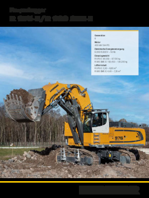 Electric Crawler Excavators Liebherr R 976-E