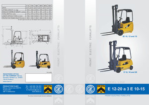 Elektrikli ön-forklift kamyonları Desta E 16 ac