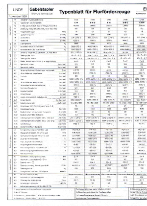 Elektrikli ön-forklift kamyonları Linde E 18 C