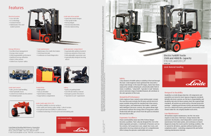 Elektrikli ön-forklift kamyonları Linde E 20