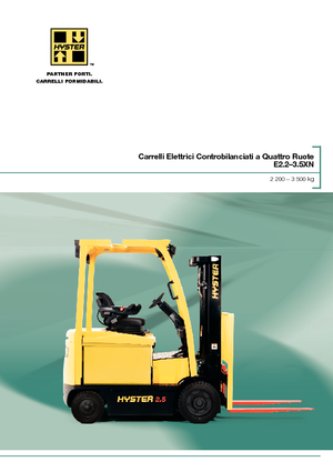 Elektrikli ön-forklift kamyonları Hyster E3.0XN