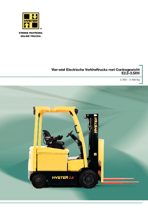 Elektrikli ön-forklift kamyonları Hyster E3.0XN