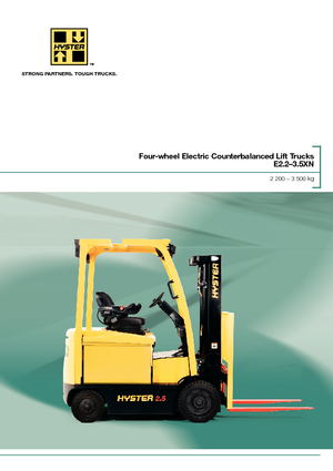 Elektrikli ön-forklift kamyonları Hyster E3.0XN