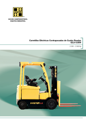 Elektrikli ön-forklift kamyonları Hyster E3.0XN