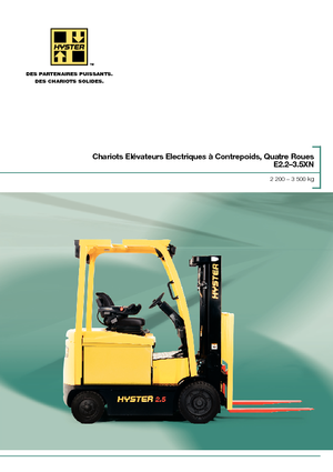 Elektrikli ön-forklift kamyonları Hyster E3.0XN