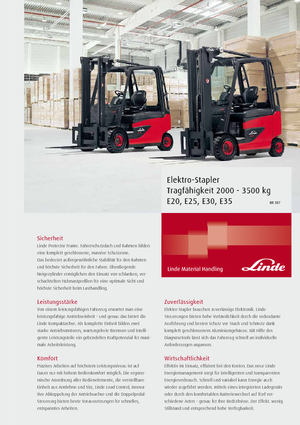 Electric forklifts Linde E 20