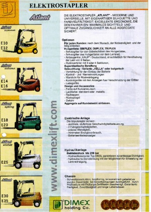 Electric forklifts Dimex E 12 Atlant