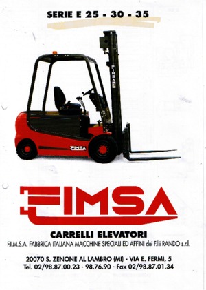 Electric forklifts Fimsa E 30