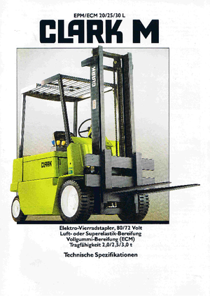 Electric forklifts Clark ECM 30 L