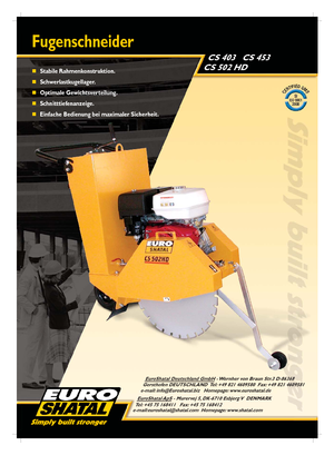 Zemin Testeresi Shatal CS 502 HD E