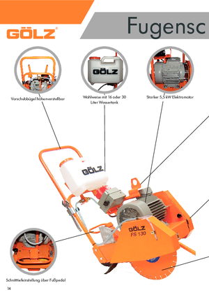 Zemin Testeresi Gölz FS 130 E