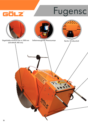 Floor Saws Gölz FS 250 SE