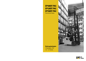 Electric forklifts Caterpillar EP15K RT PAC