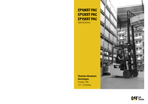 Electric forklifts Caterpillar EP15K RT PAC