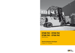 Electric forklifts Caterpillar EP35K PAC