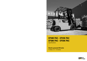 Electric forklifts Caterpillar EP35K PAC