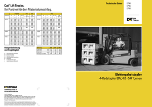 Electric forklifts Caterpillar EP40